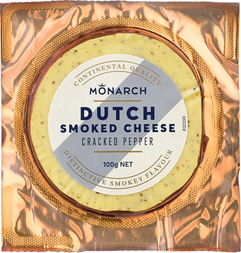 Dutch Smoked Cheese Cracked Pepper 100g